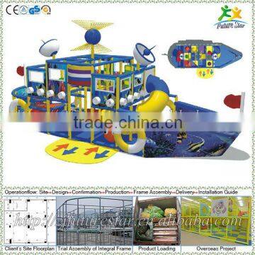 Free design CE & GS standard eco-friendly LLDPE kids indoor playground real pirate ships for sale