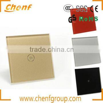 CE Approval Glass Panel Smart Wall Touch Sensitive Light Switch photo-4