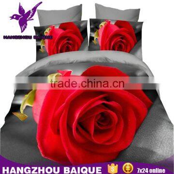 Hot Sale China Bedding Sets 3D with Rose Pattern