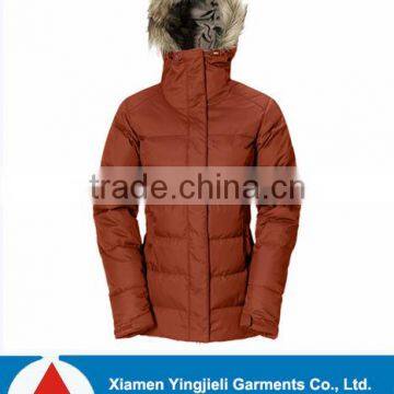 Fur hood woman winter jacket ,woman padded jacket