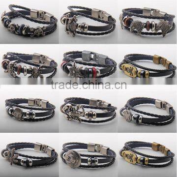 various adornment design leather bracelet,custom design leather bracelet                        
                                                Quality Choice