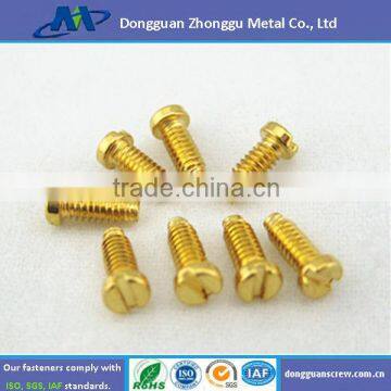 Wholesale Gold Zinc Plated Electronic Screw