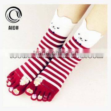 Red Cute Colorful Women Socks