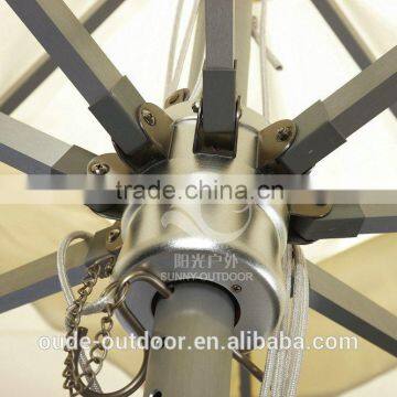 Outdoor Aluminium Giant Middle Pole Umbrella White Garden Parasol Cheap Price photo-3