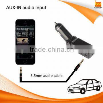 Bluetooth mp3 music playing FM transmitter dual USB Port Car charger