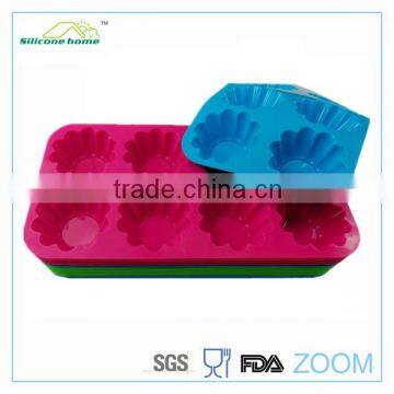 8 Holes Pop Design Silicone Pudding Mould