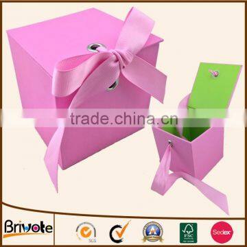 Baby gift decorative box/pink cardboard gift box/pink decorative box