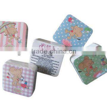 square shape compressed towel