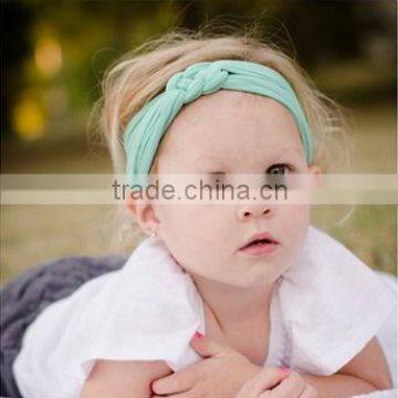 FD209 Candy color Headwear Baby Toddler Cute Girl Kids Bow Hairband Turban Knot Headband