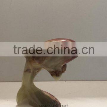 Multi Red Onyx Dolphin Figurine