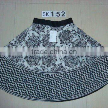 Fashion Printed Cotton Skirt