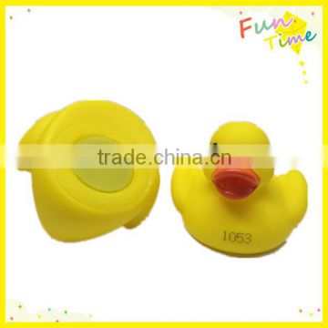 Wholesale toy yellow weighted duck numbered for rotary club