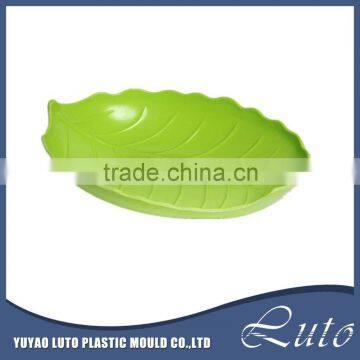 hotel restaurant use leaf shape fruit plastic plate