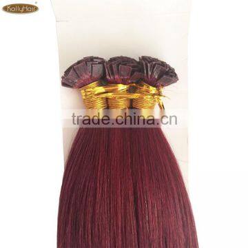 100% natural human hair high quality crystals hair extensions