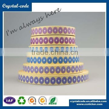 Color changing self adheisve low temperature label for milk