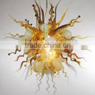 XO blown glass art chandelier xo-10426 and crystal chandelier