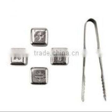 Brand New Design Reusable Stainless Steel Ice Cube, Ice Whiskey Stone, With Notation Logo photo-4