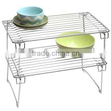 Chrome Stackable Kitchen Cabinet Organizer