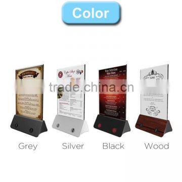 2016 top selling menu holder smart power bank