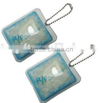 Custom Soft PVC Printed Flower Shape Down Coat Hang Tag photo-4