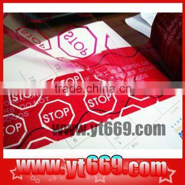 security void barcode sticker /Genuine Hologram label stickers /Transparent Self-adhesive Holographic Film