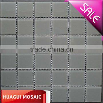 Gray color glass mosaic swimming pool clean pool tile HG-448006