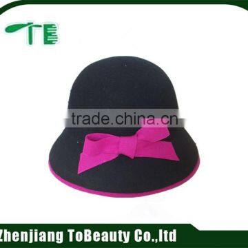 new style wool hat with bow