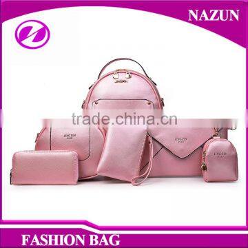 6 Pcs of 1 Set Handbags Shoulder Bags Wholesale PU 2016 Stylish Women Bag photo-2