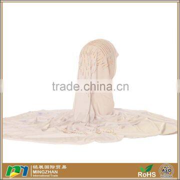 Fashion White Long Dubai Muslim Scarf Hijab For Women photo-2