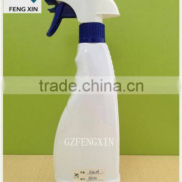 550ml White Household Cleaner Scale Mark Empty PET Spray Trigger Bottle With Pump Sprayer photo-2