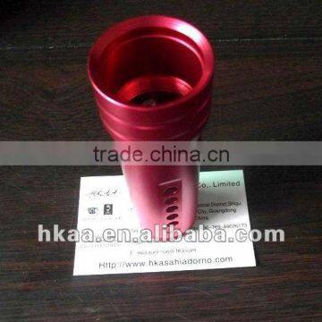 china price competitive lathe machine red anodized aluminum flashlight housing manufacturer