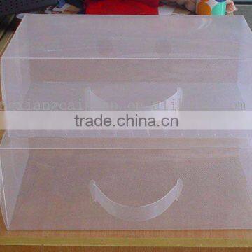 plastic clear shoe box