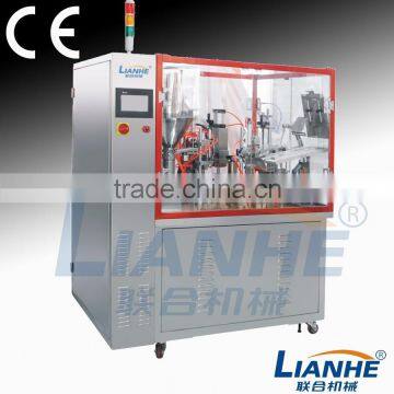 Inner heating Cream filling machine plastic tube filling and sealing machine, soft tube filler and sealer