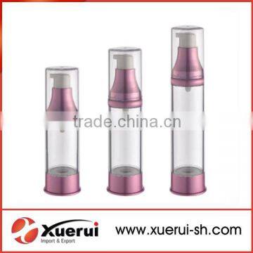 plastic cosmetic airless pump bottle for cosmetic