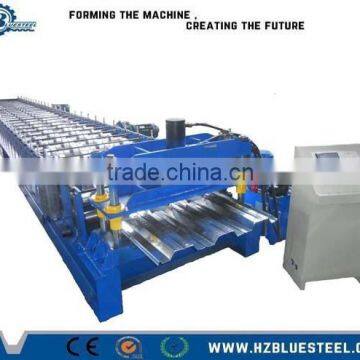 Metal Tile Making Machine For Floor Use, Floor Decking Tile Roll Forming Machine