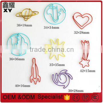 Professional Factory Customer Design Colorful Fancy Different Kinds Paper Clips