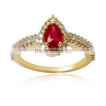 Bangkok ruby ring with Diamonds, Designer Ruby Rings