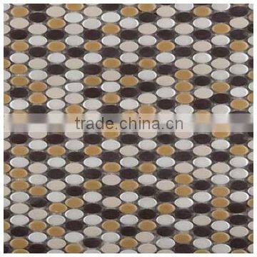 oval shape stone mosaic, art mosaic, kitchen design mosaics(PMSG358)