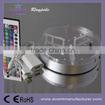 Battery Powered RGBW 18PCS 5050 RGBW LED Wedding Centerpiece Vase Base Wedding Decoration photo-3