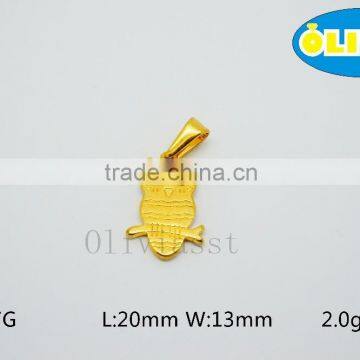 Olivia 2016 New Year Gift Present Fashion Modern 304 Stainless Steel Lucky Star Capricorn Small Size Owl Pendant