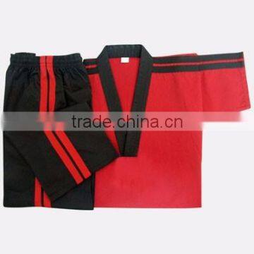 Red taekwondo uniform V-neck Taekwondo uniform Paypal accepted