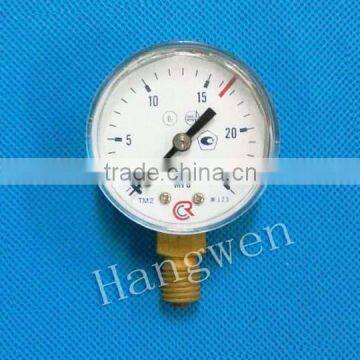 40mm blue painted dry air or water pressure gauge