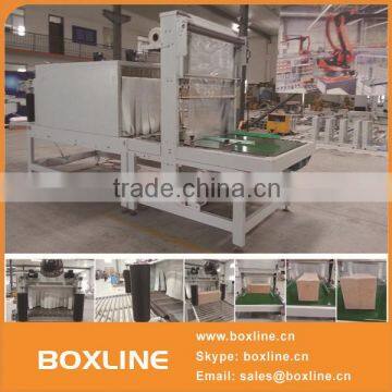 Automatic heat wrap shrinking tunnel