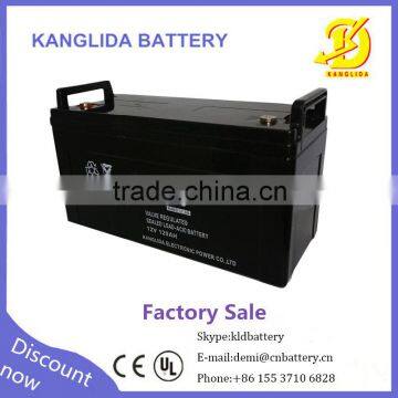 Kanglida 12v 120ah solar batteries Made in China,maintenance free12v 120ah