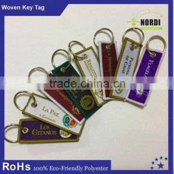 Wholesale remove before flight tags with keyring personalised cheap customized keychain