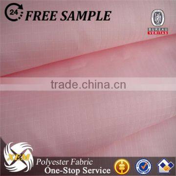 210T plaid taffeta fabric anti-tear fabric for camping bag