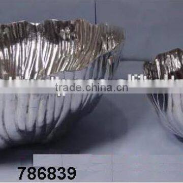 Decoration Aluminium Metal Fruit Candy Bowl Mirror Polish