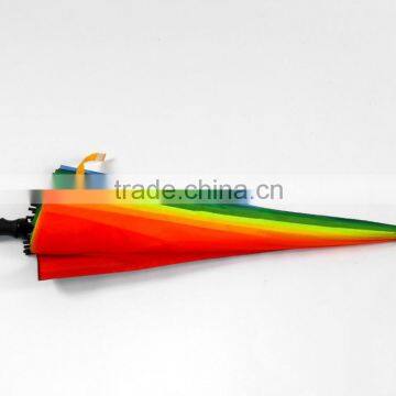16k Deluxe Bright Color Rainbow Umbrella photo-4