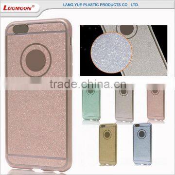 mixed color ultra thin super luxury glitter tpu case for iphone 6