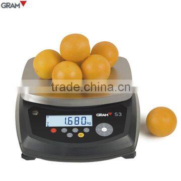 S3-30 LCD Display Fruit Weighing Scale with CE Certificate - 30kg / 5g